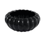 Vaso Centro de Mesa Cerâmica Nobre Preta Abóbora Luxo Vaso Centro de Mesa Cerâmica Nobre Preta Abóbora Luxo