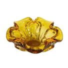 Vaso Centro de Mesa Murano Âmbar Italiano Luxo Vaso Centro de Mesa Murano Âmbar Italiano Luxo