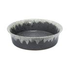 Vaso Centro de Mesa Redondo Ceramica Cinza Luxo Vaso Centro de Mesa Redondo Ceramica Cinza Luxo