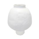 Vaso Ceramica Branca Design Cavidades Fino Acabamento Vaso Ceramica Branca Design Cavidades Fino Acabamento