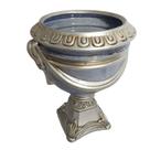 Vaso Cerâmica Craquelada Estilo Imperial Lilás