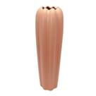 Vaso Ceramica Maior Salmão Ondulados Classicos Vaso Ceramica Maior Salmão Ondulados Classicos