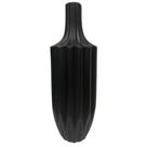 Vaso Cerâmica Preto Detalhes Relevos Ondulados 48cm - 24156 - 4 Vaso Cerâmica Preto Detalhes Relevos Ondulados 48cm - 24156 - 4