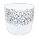 Vaso Cerâmica Texturizada (11x11) Branco SMO