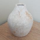 Vaso ceramica texturizado off white 21,5cm 17,5d Vaso ceramica texturizado off white 21,5cm 17,5d