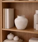 Vaso Cerâmica Texturizado Off White Decorativo - 24cm Vaso Cerâmica Texturizado Off White Decorativo - 24cm