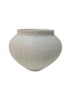 Vaso ceramico off white organico texturizado