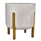 Vaso Cilíndrico Decore 33 (16L) Cor Cimento Queimado JAPI