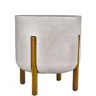 Vaso Cilíndrico Decore 36x33cm Cimento Queimado - JVCDCQ33 - JAPI