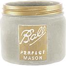 Vaso Cimento 12,5cm Mart Dourado