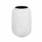 Vaso Cimento Branco Redondo Design Clássico