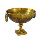Vaso Classico Dourado Base e Alças Impecavel Traços Luxo Vaso Classico Dourado Base e Alças Impecavel Traços Luxo