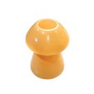 Vaso Cogumelo Bege Flores Decoração Bege 20cm Vaso Cogumelo Bege Flores Decoração Bege 20cm