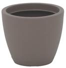 Vaso com Prato Tramontina Asteca 24 cm em Polietileno Concreto
