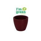 Vaso com Prato Tramontina Asteca 24 cm em Polietileno