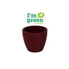 Vaso com Prato Tramontina Asteca 24 cm Polietileno Marsala Vaso com Prato Tramontina Asteca 24 cm Polietileno Marsala