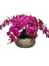 Vaso Completo Arranjo Lagoon Nude Com 6 Orquídeas Rosas Permanente- M