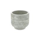 Vaso concreto lines and forms com pé branco 11x11x10cm Vaso concreto lines and forms com pé branco 11x11x10cm
