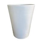Vaso Cone 40cm Liso De Polietileno Brilhoso Decoração Casa