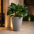 Vaso Cone Riscato 45x30 Cinza Vasap