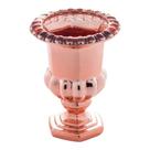 Vaso Cristal de Chumbo C/Pé Sussex Rose Metalizado Rojemac