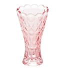 Vaso Cristal Decorativo Solitário Pequeno Angel Lilás 14cm