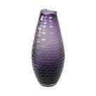 Vaso Cristal Roxo Maior Design Martelado Boca