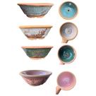 Vaso Cuia Bacia Ceramica Para Suculenta Rosa Do Deserto Bonsai