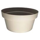 Vaso Cuia Bari Eco (25x12) Cor Cinza Taupe OKLA