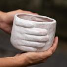 Vaso de Cerâmica Aconchego - Branco