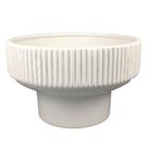 Vaso de cerâmica branco