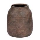 Vaso de cerâmica Briful Rustic Vintage Pottery 18 cm de altura marrom