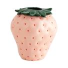 Vaso de cerâmica de morango, vaso de flores, sala de estar, decoração e enfeites de casa