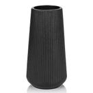 Vaso de cerâmica GUKJOB preto fosco para capim-dos-pampas de 20 cm