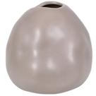 Vaso de cerâmica irregular cinza Grillo 10x10x12 Vaso de cerâmica irregular cinza Grillo 10x10x12