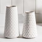 Vaso de cerâmica LE TAUCI GARDEN Arctic White para flores de Lego