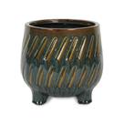 Vaso de cerâmica redondo grande levantado Astrona da Planter Cheung
