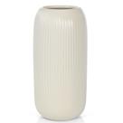 Vaso de cerâmica RIKBVOM Bege 20cm para flores e decoração de casa