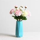 Vaso de cerâmica Valemoon Blue Diamond em forma de 18,8 cm para Pampas