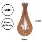 Vaso de Chão Decorativo Grande GOTAS DE ORVALHO MDF Vaso de Chão Decorativo Grande GOTAS DE ORVALHO MDF