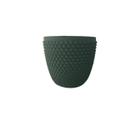 Vaso de cimento pequeno verde para plantas tipo suculentas 10,5 cm