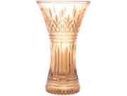 Vaso de Cristal Âmbar Wolf Lys 15x25cm Vaso de Cristal Âmbar Wolf Lys 15x25cm