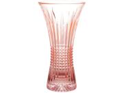 Vaso de Cristal Rosa Wolf Queen 30x16cm Vaso de Cristal Rosa Wolf Queen 30x16cm