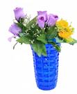 Vaso De Decoração Flores Mesa De Santa Ceia Casa Igreja azul