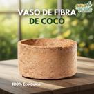 Vaso de Fibra de Coco ecologico tipo xaxim N4 - 25cm Gold Plant