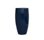 Vaso de Fibra de Vidro 52x27 cm Tulipa Azul Brilho