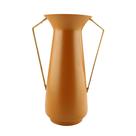 Vaso de flor Caicara em ferro 33cm terracota -L Hermitage