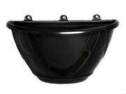 Vaso de flor Parede Cachepot Plantas Plastico N2 - Preto