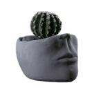Vaso de flores Creative Cement Face Modern Abstract 16,5 x 13 cm Vaso de flores Creative Cement Face Modern Abstract 16,5 x 13 cm