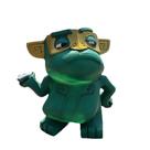 Vaso de flores Creative Resin Cartoon Style Green Beast 300g